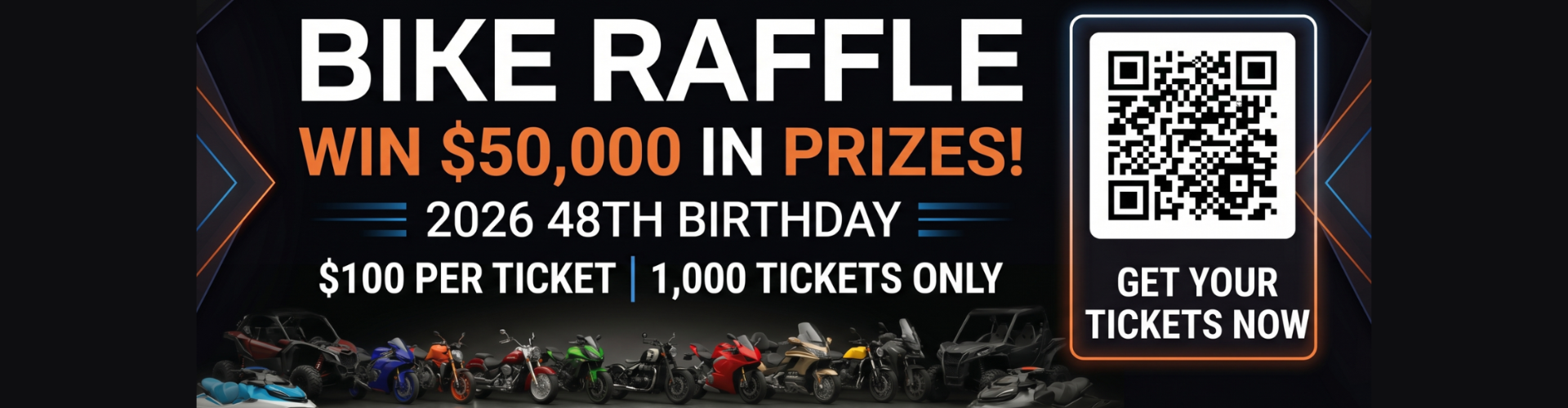 BIRTHDAY RAFFLE. HARLEY DAVIDSON, TASMANIAN MOTORCYCLES