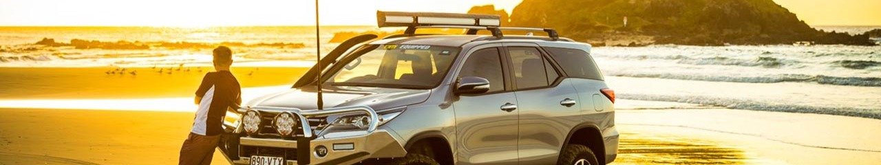 Page Banner - Rear Vision Mirror with Blurry Traffic