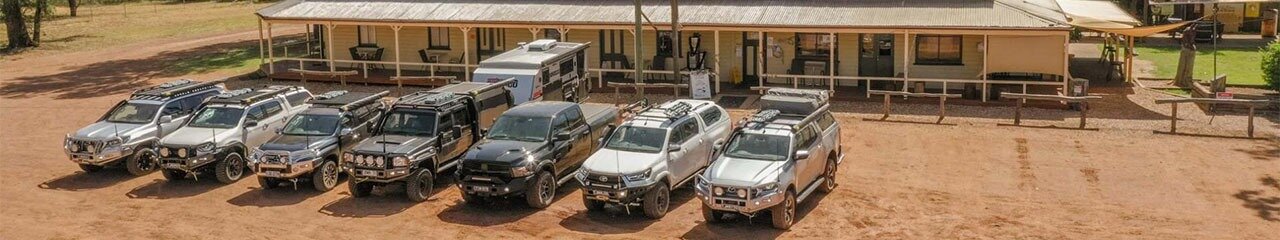 TJM Mildura - Group Of 4x4 Lined Up