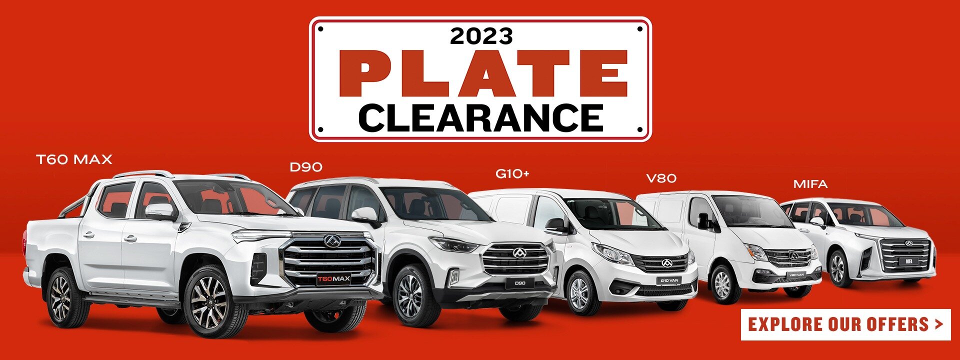 LDV 2023 Plate Clearance Now On 