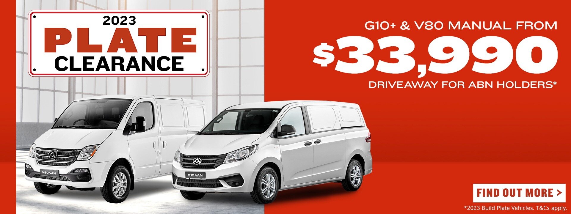 G10+ Plate Clearance Now On 